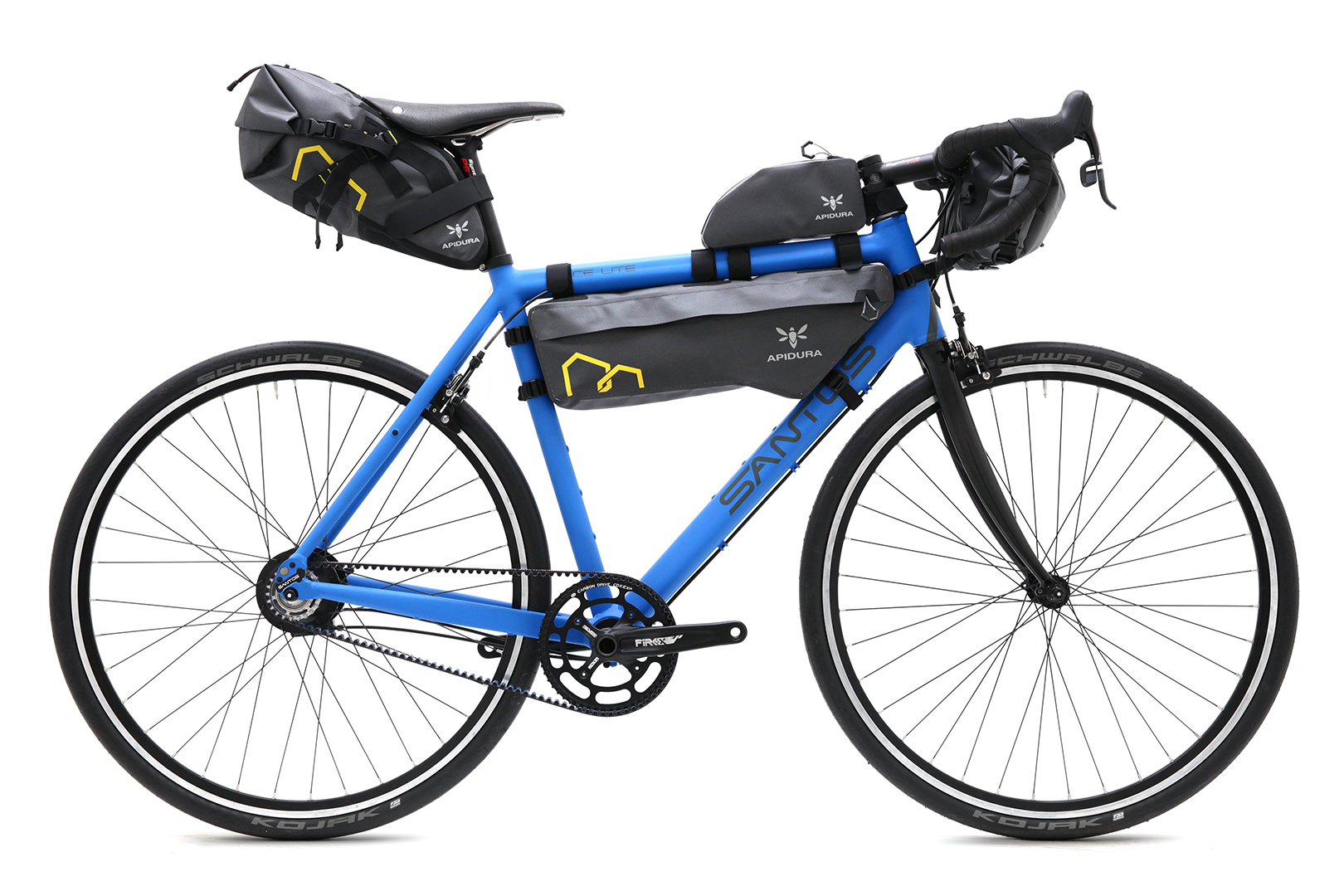Santos Race Lite blue bikepacking racefiets