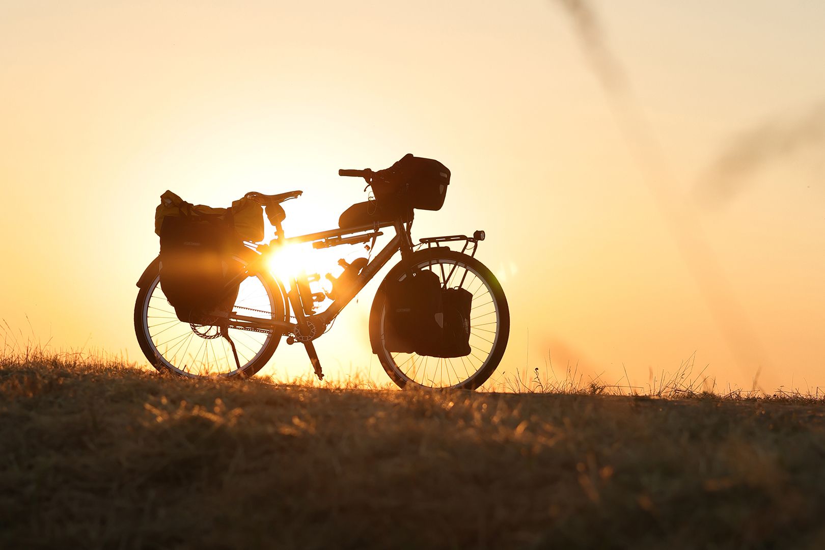 Travelmaster 3+ reisfiets Titanium Zonsondergang