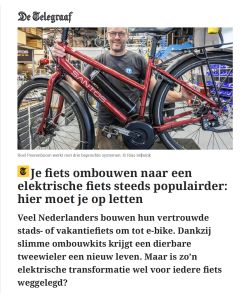 Fiets ombouwen naar een elektrische fiets