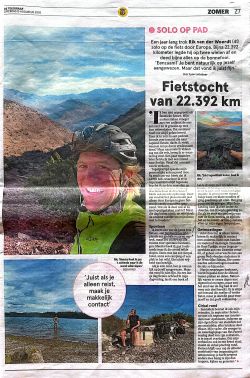 Solo op pad - Rik van der Woerdt fiets 22.392 km door Europa en Afrika.