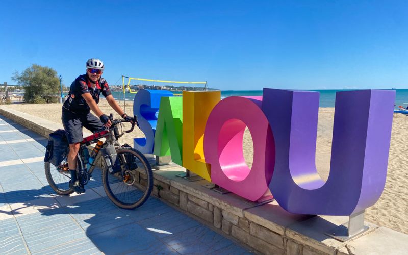 Robert Jansen fietst van Lyon naar Salou