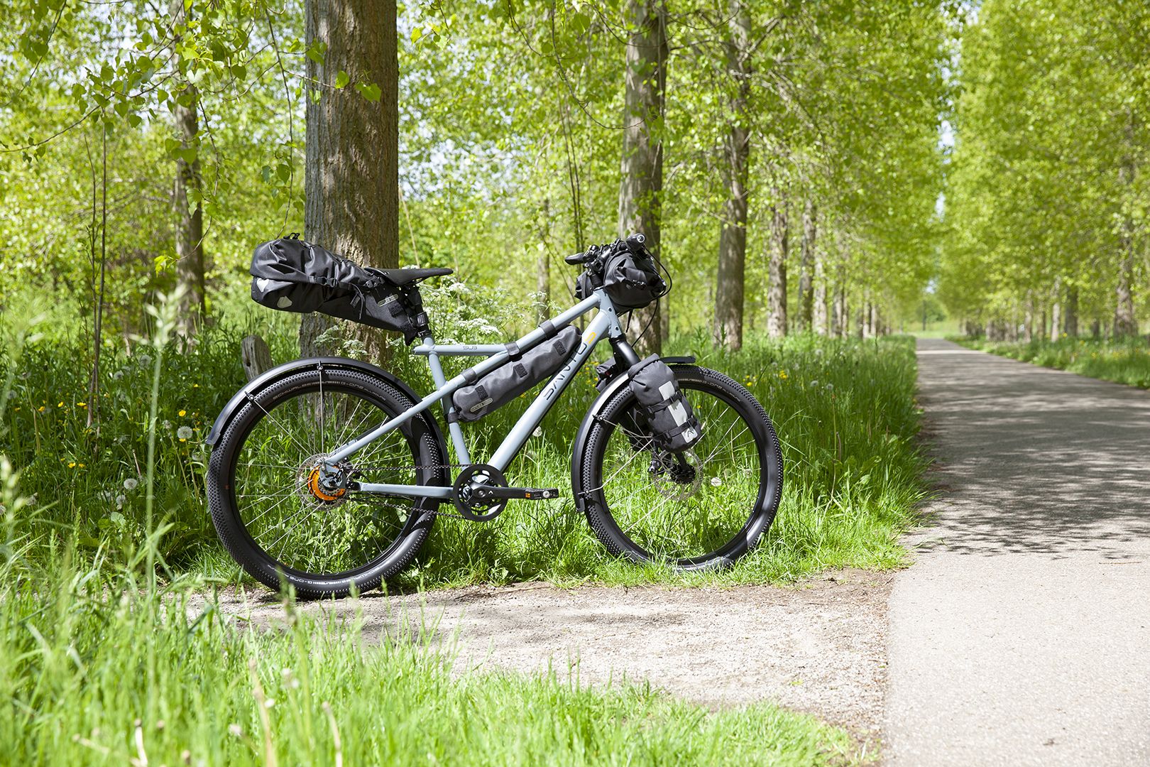 Stabiele bikepacker