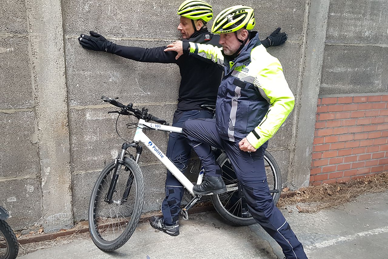 Santos bike patrol politiefiets belgie training