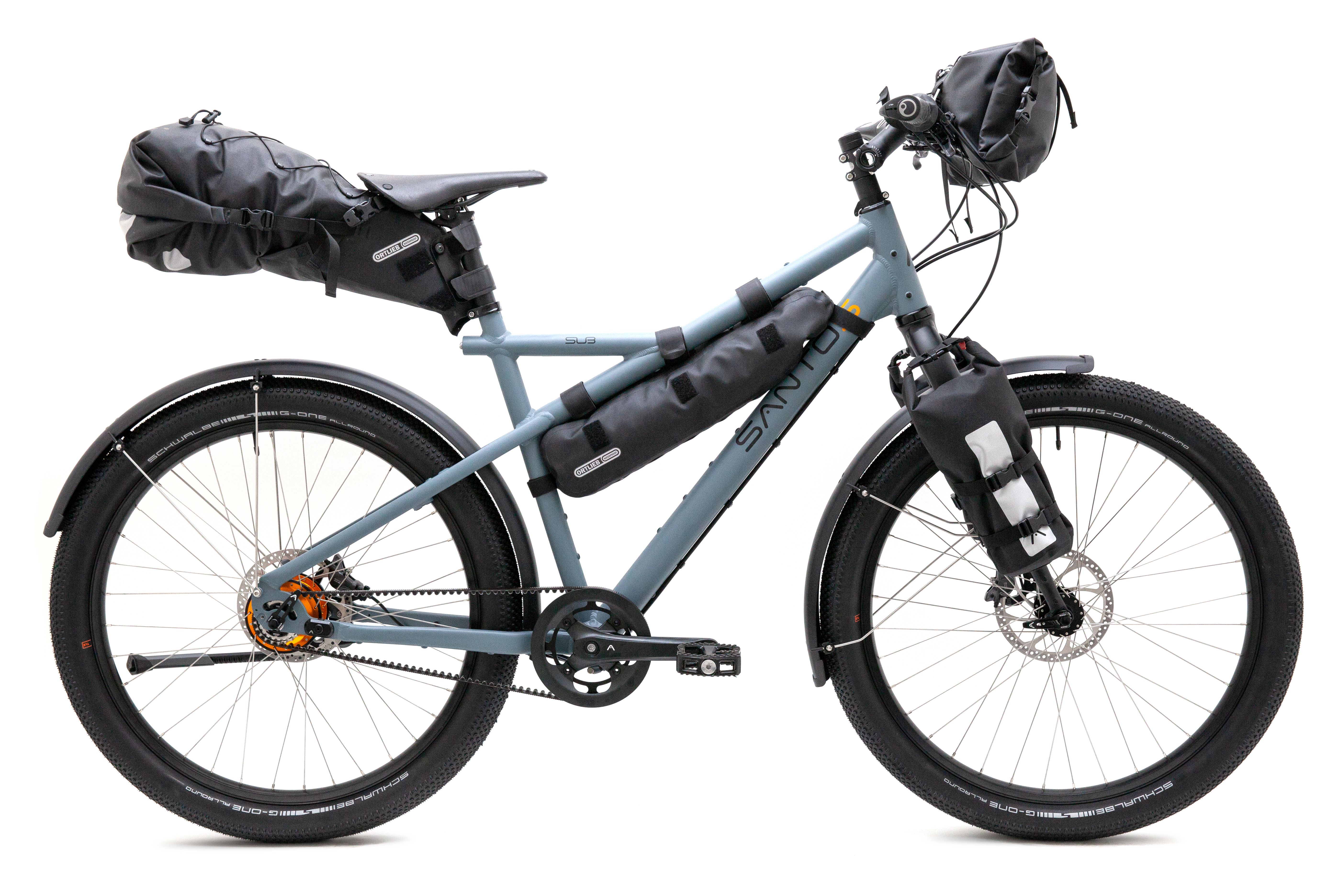Santos SUB stone grey bikepacking