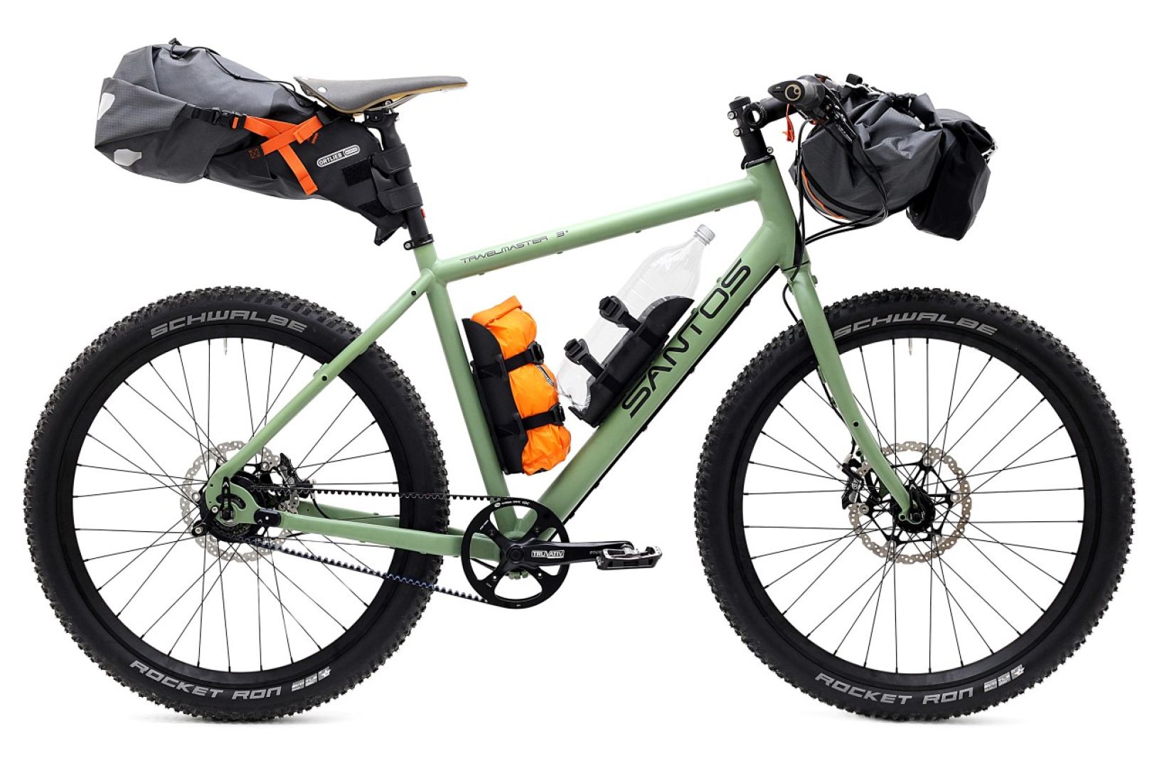 Santos Travelmaster 3+ ice green bikepacking reisfiets